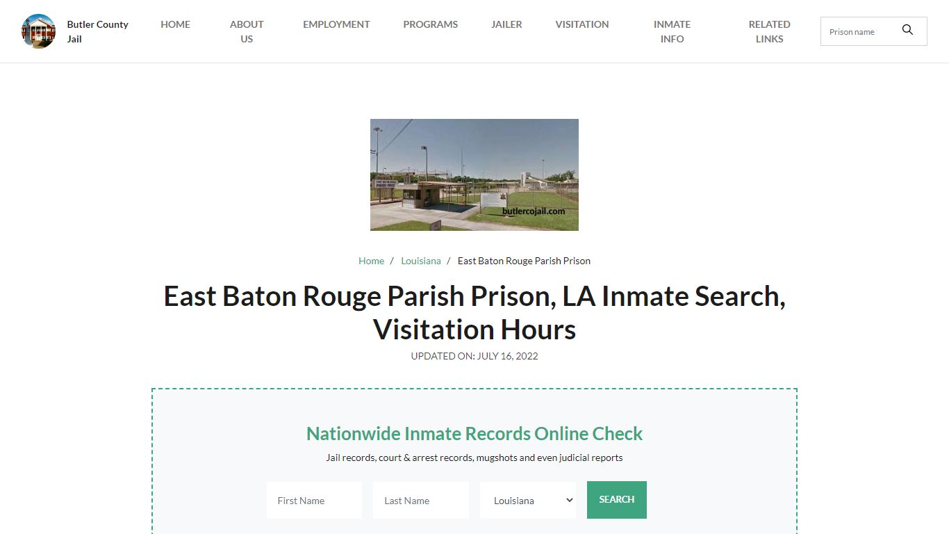 East Baton Rouge Parish Prison, LA Inmate Search ...