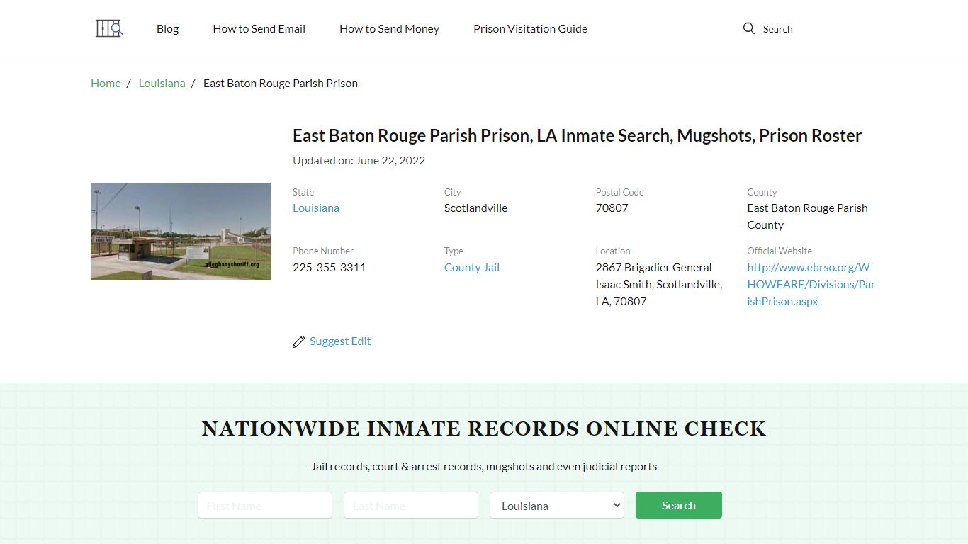 East Baton Rouge Parish Prison, LA Inmate Search, Mugshots ...