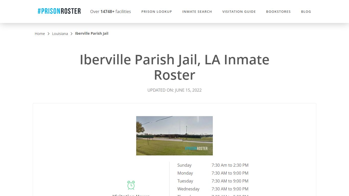 Iberville Parish Jail, LA Inmate Roster